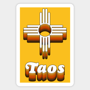 Taos // Retro New Mexico Pride Magnet